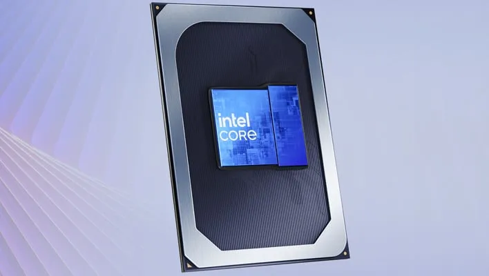 Intel Wildcat Lake processor (render with the IHS removed).