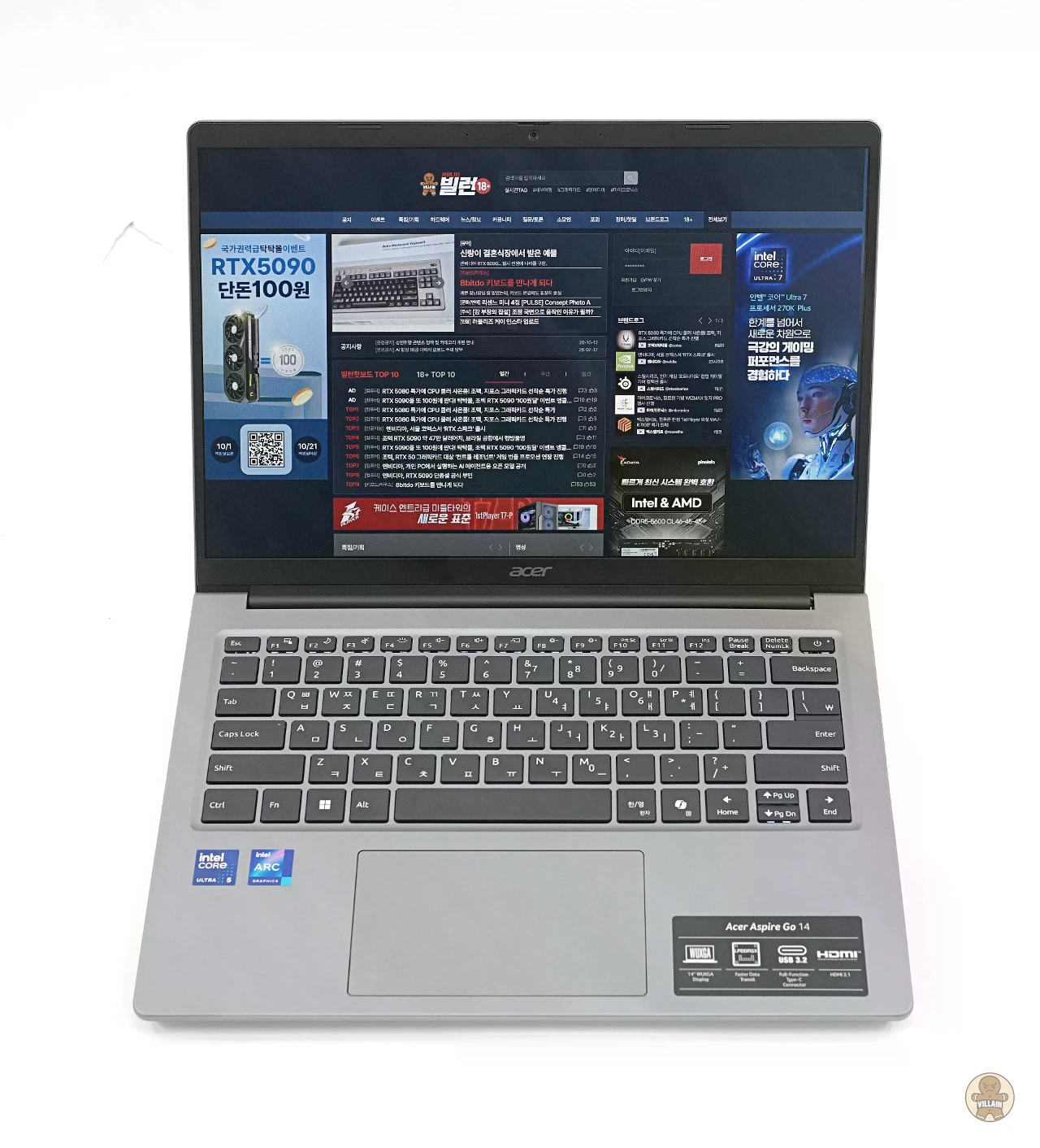 에이서 아스파이어 고 14(AG14-I71M-55EA) [써보니] 가격과 황용성까지 최상의 밸런스! 관련 이미지 5