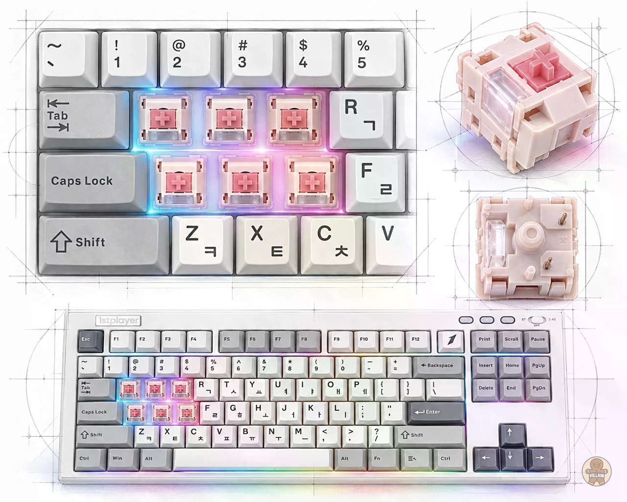 1stPlayer NEO87 모노그레이 기계식 키보드 [써보니] 독특한 존재감을 발산하다 관련 이미지 30