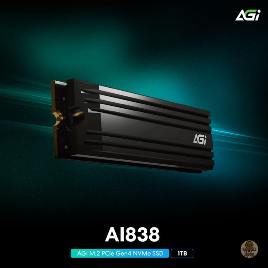 서린씨앤아이, AGI AI838 PCIe 4.0 NVMe SSD 1TB 출시 관련 이미지 1